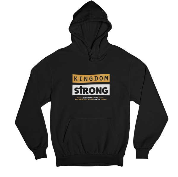 SaySo Gifts and Apparel Kingdom Strong Hoodie, Christian Hoodies for Men and Women, Christian Streetwear Brand