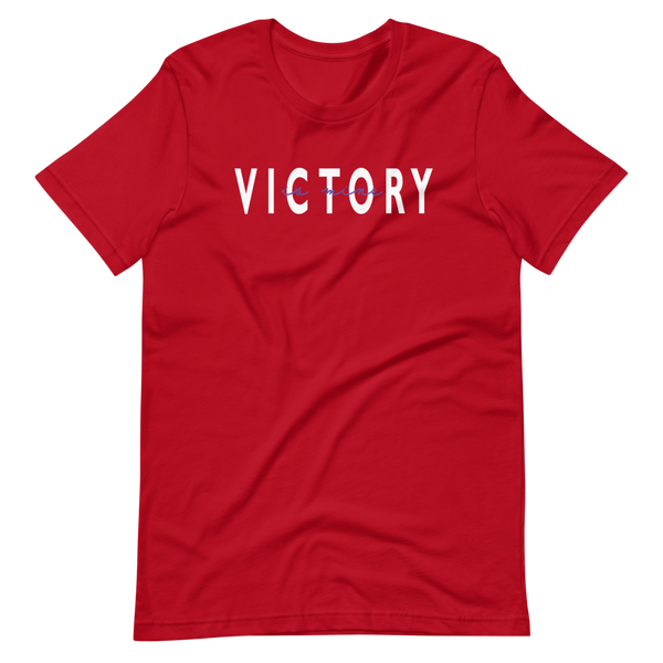 SaySo Gifts and Apparel Victory is Mine T-Shirt in Red, Christian T-Shirts for Men and Women, Inspirational T-Shirts, Christian Streetwear Brand