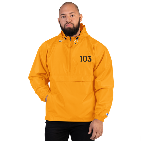 SaySo Gifts and Apparel 103 Champion Packable Jacket, Rain Resistant Jacket for Men and Women, Christian Apparel, Christian Streetwear Brand
