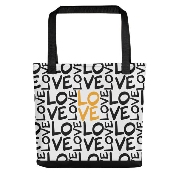 SaySo Gifts and Apparel LOVE Tote Bag, Christian Tote Bag, Inspirational Tote Bag